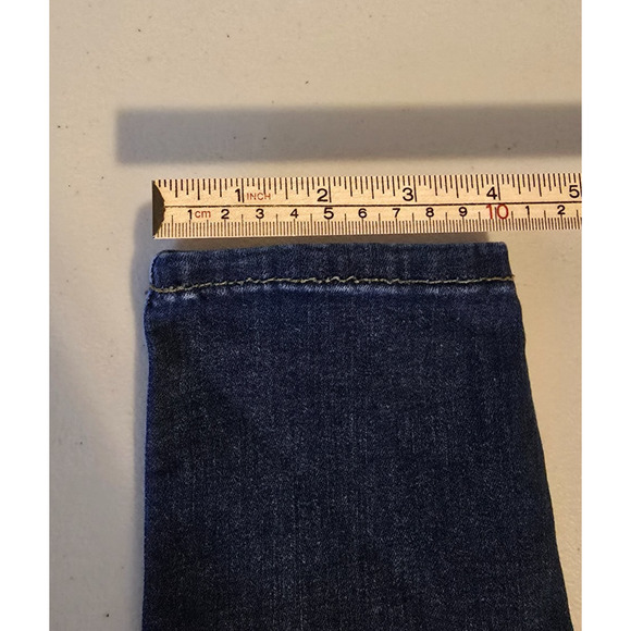 So Jegging Juniors 5/27 Blue Dark Wash Button Fly Super High Rise - Picture 16 of 16